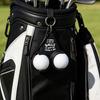 3Pcs Triangle Golf Ball Holder with Clip Holds 2 Golf Balls Plastic Golf Ball Organizer Carrier Hanging Clip Golf Accessories Humorous Gift for Golfer