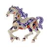 Exquisite Rhinestone Retro Horse Brooch - Zodiac Lapel Pin for Coats and Suits, Perfect New Year Gift