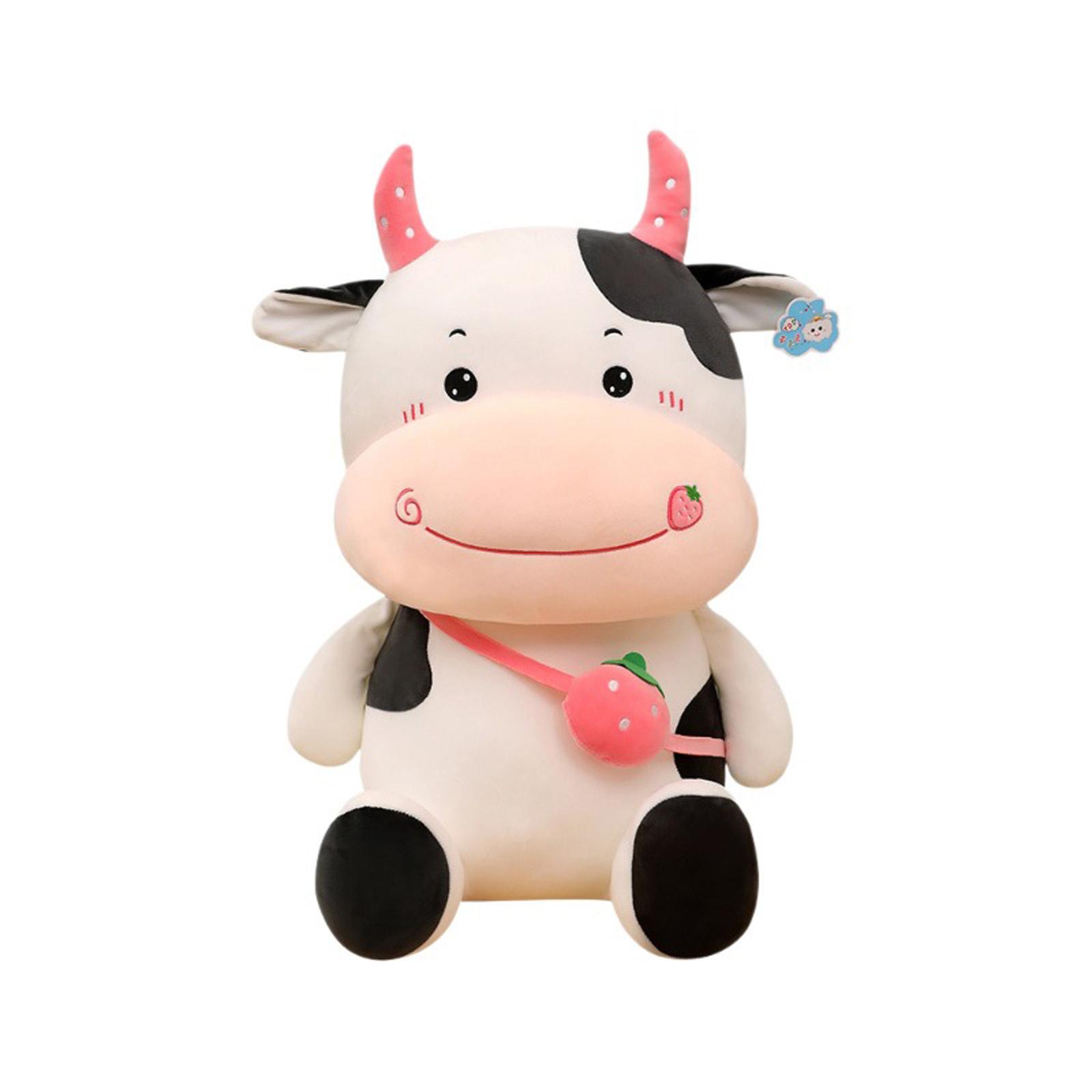 

Strawberry Cute Cow Plush Toy - The Adorable Companion For One Size