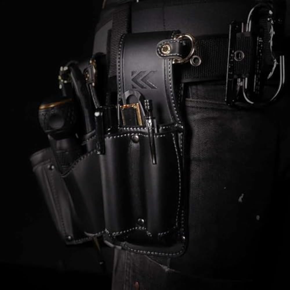 Fujiya AH-13BG Cutter Marker 2-Tier Holder Black Gold LIGHT PU LEATHER SERIES