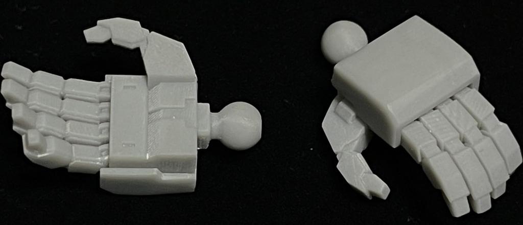 Idola Solid Hand, Square Finger, Medium, 1/144 Scale Plastic Model Parts, IDOLA08 (Robot)
