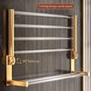 Bathroom Accessories Set Acrylic+Aluminum Alloy Towel Rack Shelf Bar Wall Mounted Toilet Paper Brush Holder Clothes Hook 31000