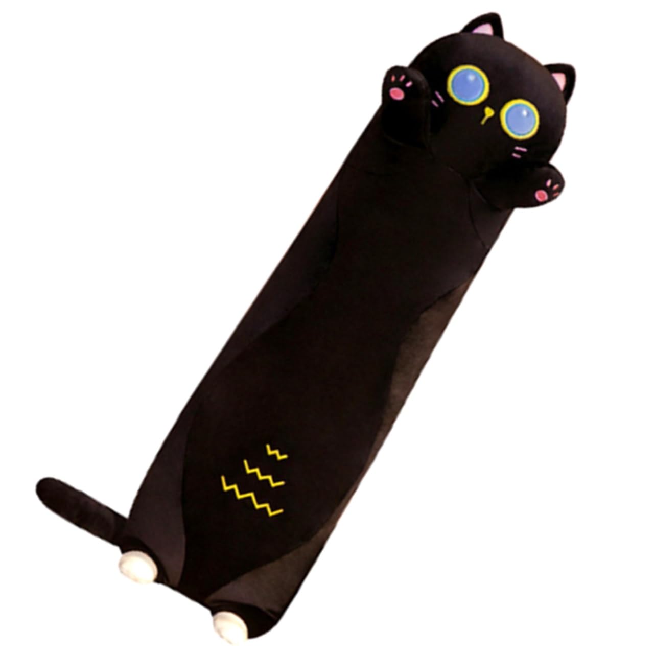 

Stylish Soda Plush Cat Body My Kiki Pillow, (Black, 130cm)