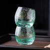Crystal Glass Tea Cup with Hand-Painted Landscape, Personal Gongfu Tea  & Sake Cup - Artistic, Elegant, Durable, Heat Resistant