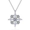Yin Baichuan S925 Sterling Silver Moissanite Marquise Pear Necklace: Elegant, Luxurious, and Exquisite for Women