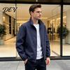 Casual Lightweight Jackets for Men Windbreaker Jacket, Windproof Waterproof Stand Collar Coat, Zip-up Fashionable Layering Tops Jacket with