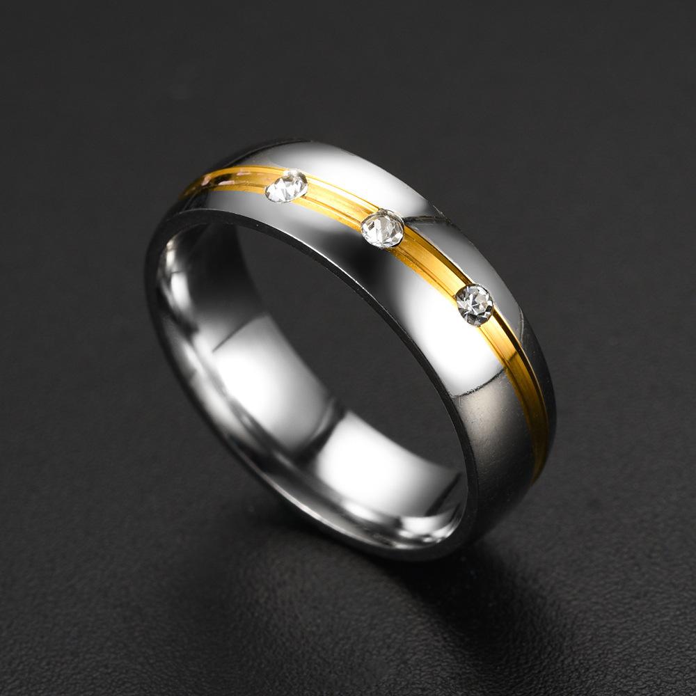 This 1pc Stylish Intermetallic Synthetic Zircon Ring Is Exquisite and Simple.