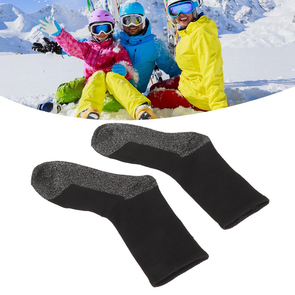 Self Heating Socks 35 Degrees Celsius Aluminized Fiber Thermal Socks Warm Thick Heated Socks for Cold Weather