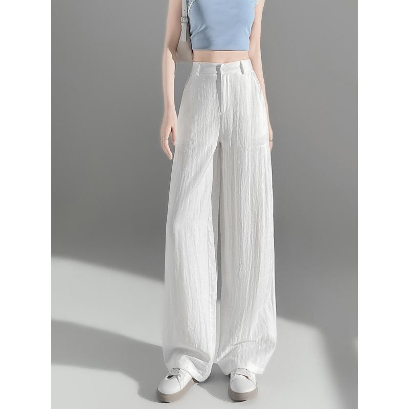 New Style Retro Cotton and Linen Casual Pants for Women, Wide-leg Pants, Long Pants.