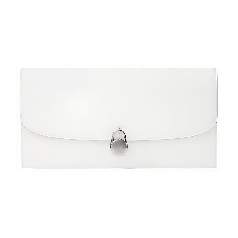 MICHAEL KORS Hamilton Silver Hardware Leather Wallet Large Unisex Couple Style Light White серебряный