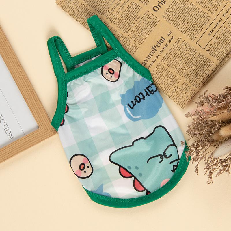 Sweet Print Sphynx Cat Clothes Summer Pet Vest for Cats Gotas Katten Kedi Shirts Puppy mascotas Clothing Outfit ubranie dla kota