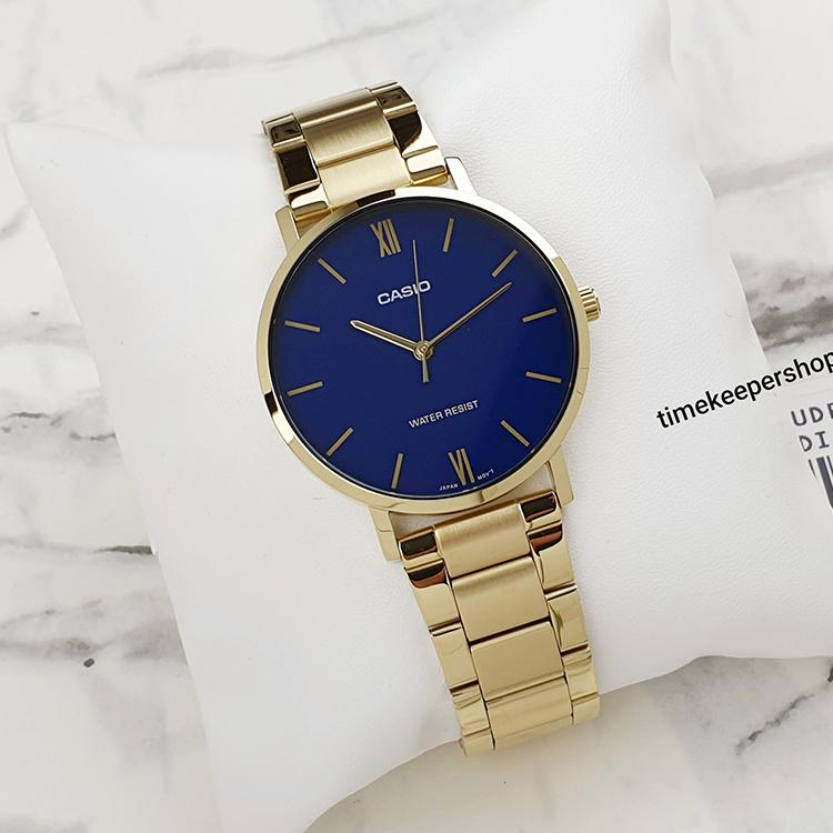 Casio Herren Standard Serie Blaue Uhr MTP-VT01G-2B MTP-VT01G-2B