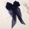 Fashion Chiffon Bow Hair Clip Elegant Women Solid Spring Clip Hair Pin Retro Bow Hairpins Simple Headband Girls Hair Accessories
