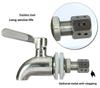 304 Stainless Steel Wine Barrel Spout: Glass Infusion Bottle & Ceramic Jar Valve