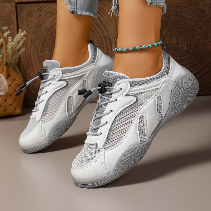 Fashion Women's Sneakers Spring and Summer New Versatile Mesh Shoes Breathable Lightweight Flat Non-slip Soft Sole Running Shoes