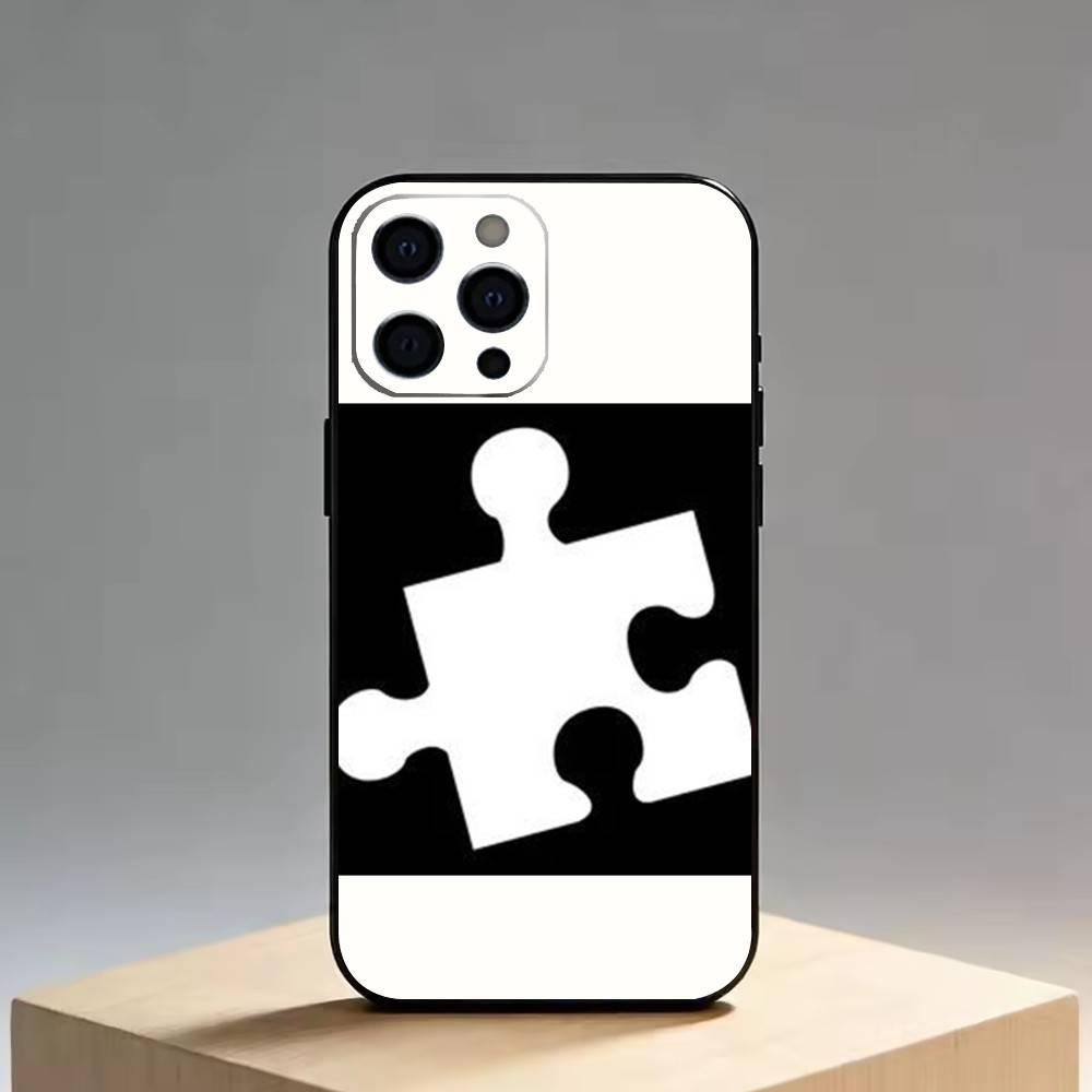 Creative puzzle Phone Case Silicone Soft For IPhone 17 16 15 14 13 12 11 X XR Plus Pro Max Plus