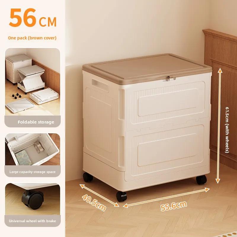 Коробка для хранения одежды большой вместимости, очень большая, бытовая, откидная, для отделки, прикроватная тумбочка, сезонная одежда, коробка для хранения одеял