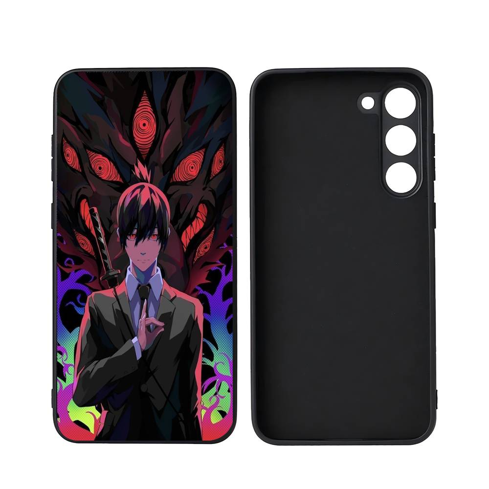 Aki Hayakawa For Samsung Galaxy S24 S23 Ultra S22 S21 Plus S20 Black Soft Silicone Protective Case