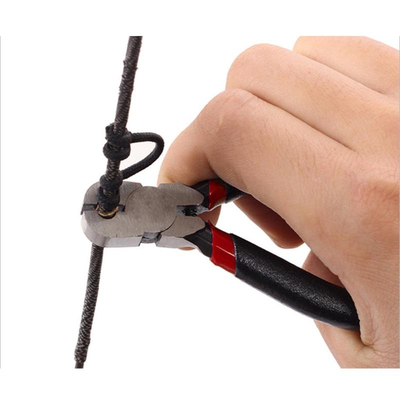 High Quality Rubber Grip Archerys Tool Installation Pliers Adjustment Fixing Tool for Bowstring Adjustments in Hunting