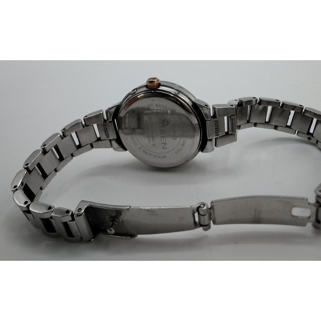 Used CASIO SHEEN SHW-1509 Radio Solar Watch