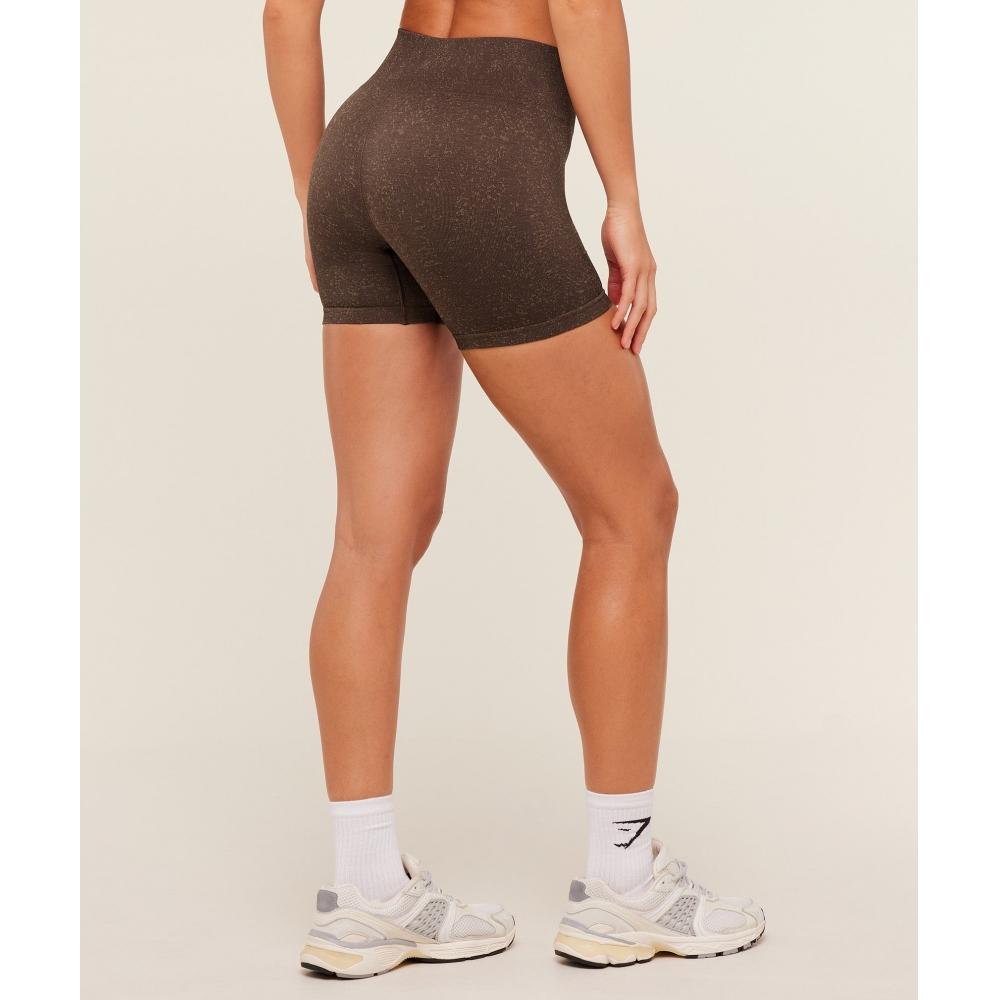 Gymshark Adapt Fleck Seamless Shorts Archive Brown Lifestyle Brown B6a1j Ndf4