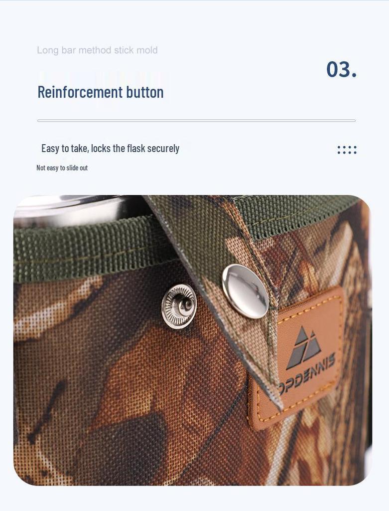 Portable Large Capacity Metal Hip Flask for Outdoor Travel