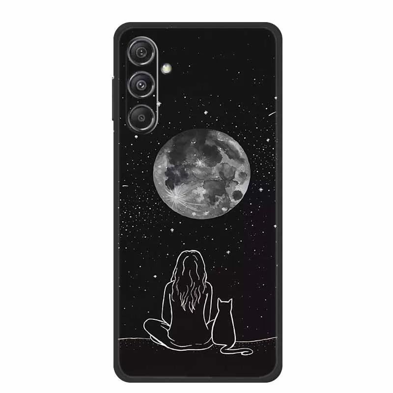 Phone Case For Samsung Galaxy S25 FE Plus Case Black Silicone TPU Soft Back Cover For Samsung M36 A17 5G Case A 17 Coque Shell