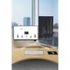 HILLPORT 10-32 Inch Dual Screen Monitor Arm Stand with Tilt & Rotate Function, Desktop Base PC Monitor Mount, Support VESA DZ18