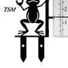Garden Frog Rain Gauge Gauge, Metal Holding Umbrella Stake, Accurate Collector Decorative Measurement for Outdoor Yard Lawn Decor Ornament