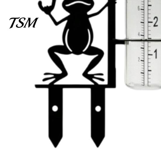 Garden Frog Rain Gauge Gauge, Metal Holding Umbrella Stake, Accurate Collector Decorative Measurement for Outdoor Yard Lawn Decor Ornament