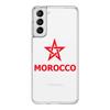Morocco Flag Soccer Phone Case For Samsung Galaxy S23 S22 Ultra S20 S21 FE 5G S10 S10E S9 S8 Plus 4G Soft Clear Back Cover Couqe