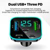 5 Ports Car Charger Fast Charging 2USB+3Type C Car Lighter PD QC3.0 Car Phone Charger For iPhone Samsung Huawei Xiaomi