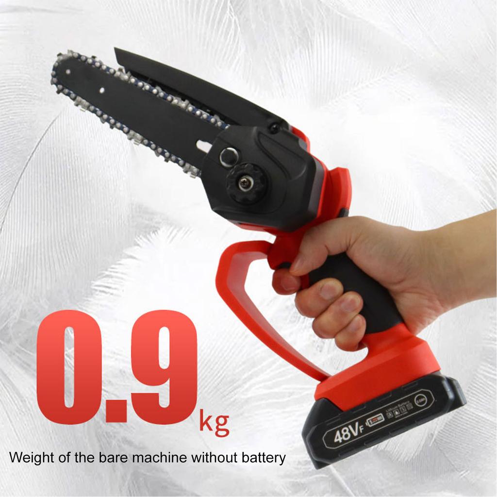 Aoresac Portable 6-inch Electric Chainsaw 550W Cordless Chainsaw with A Detachable 2000mAh Li Battery