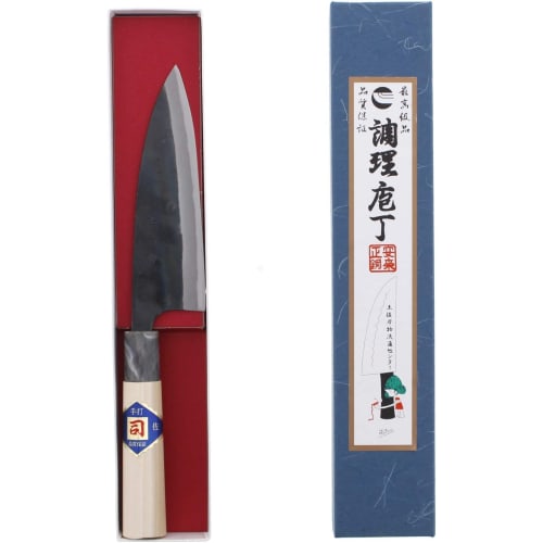 Tosa Knives Distribution Center Tosa Knives Knife Kurouchi Funagyo Knife White Steel No. 1 150mm