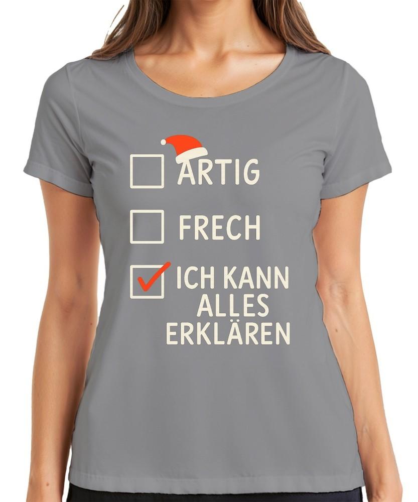 Funny Christmas Gift I Can Explain Everything Cheeky Saying Ladies TShirt