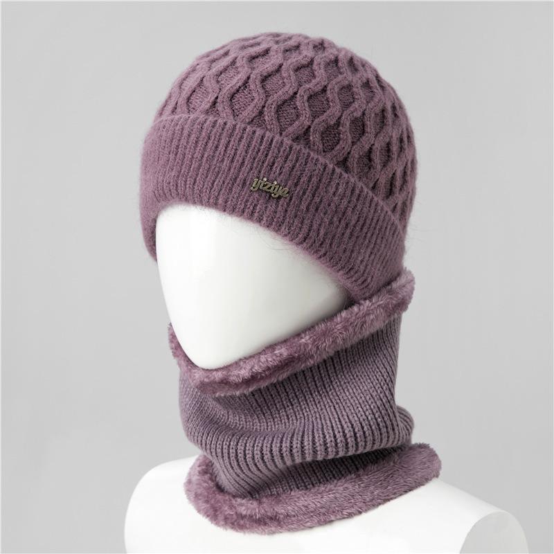 Winter old hat women's warm ear protection wool hat fleece knitted hat cold hat