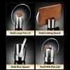 Stainless Steel Pot Lid Holder and Spoon Rest, Freestanding Kitchen Countertops Utensils Stand Tray for Meal Preps, Cooking, and Daily Counter Use