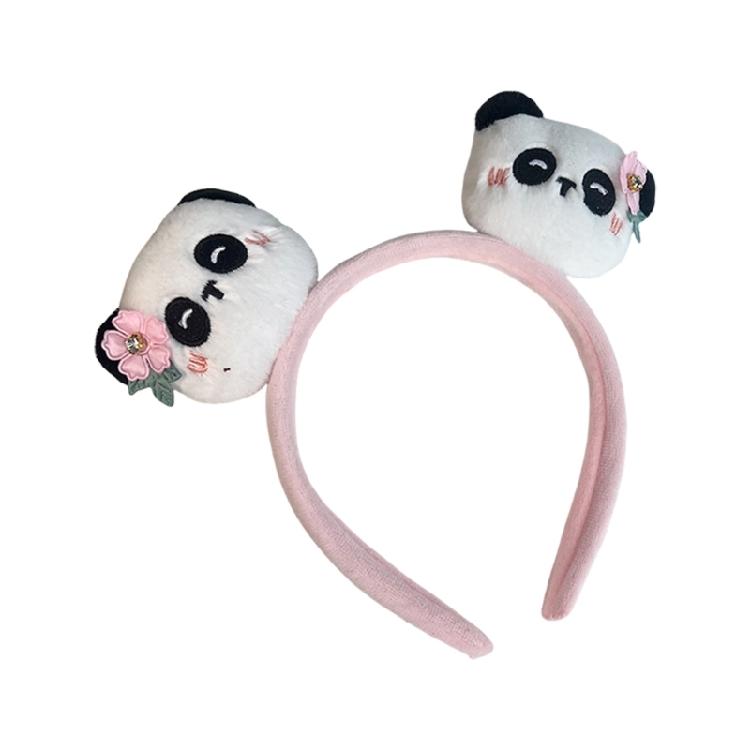 Contemporary Panda Hair Accessory Plush Fabric Hair Decoration Fashion Headbands Hairpiece For Adults Comfortable Wear