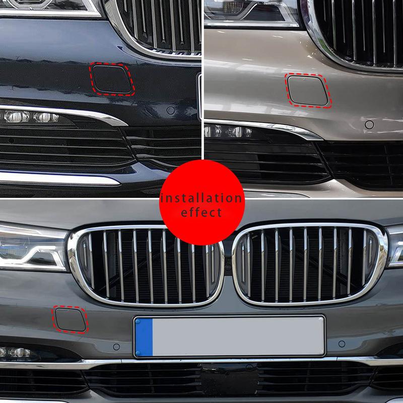 For BMW 7 Series Front Trailer Cover G12 Front Bumper Towing Hook Hole Cover 51117412466 2016-2018
