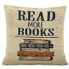 Home Decor Read More Books and Love Reading Pillows Pattern Cushion Cover Suitable for Sofa Bedroom Car Pillow Cover