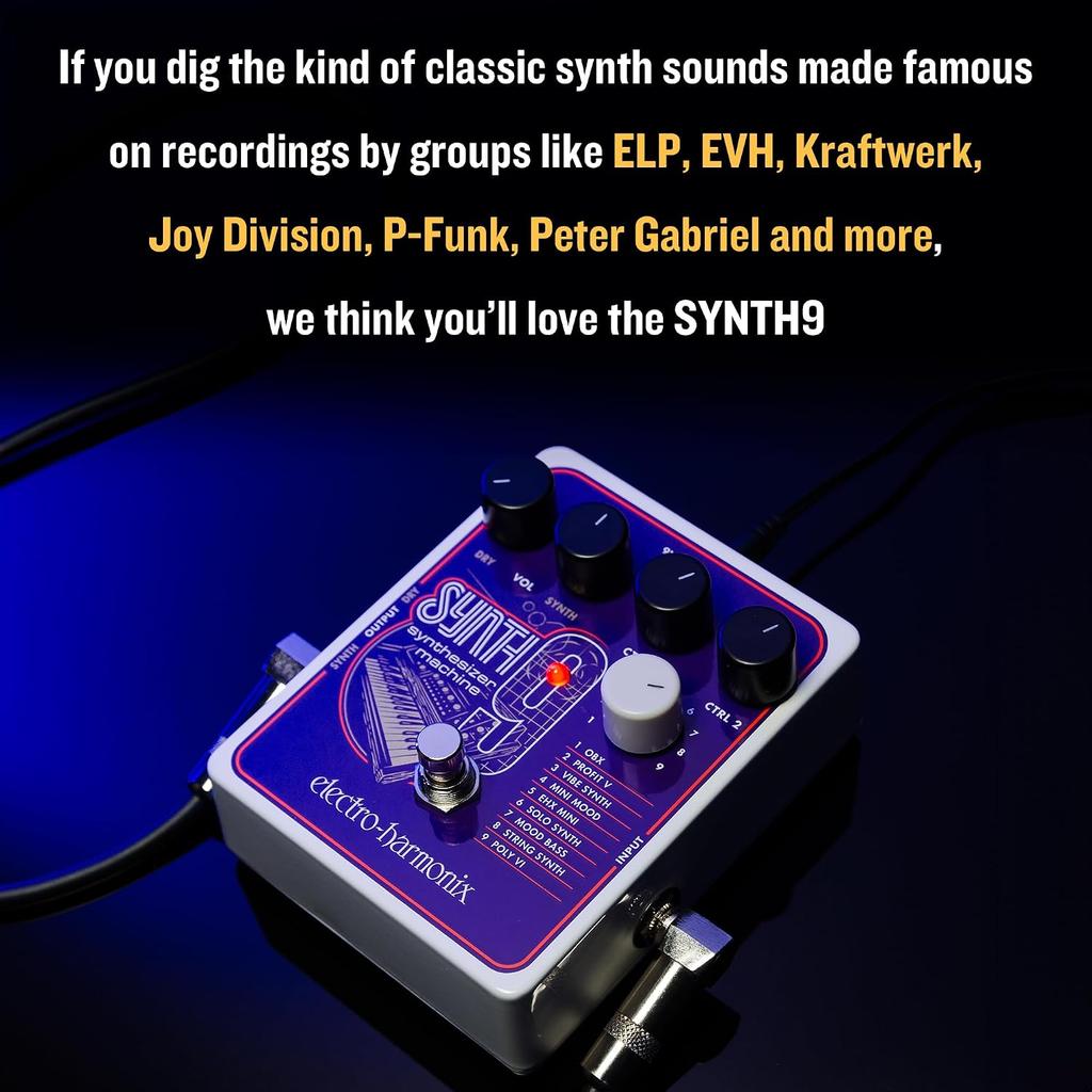 Electro Harmonix Electro Harmonix Effector Synthesizer Machine Synth9 Synthesizer Machine [domestic Genuine Product]
