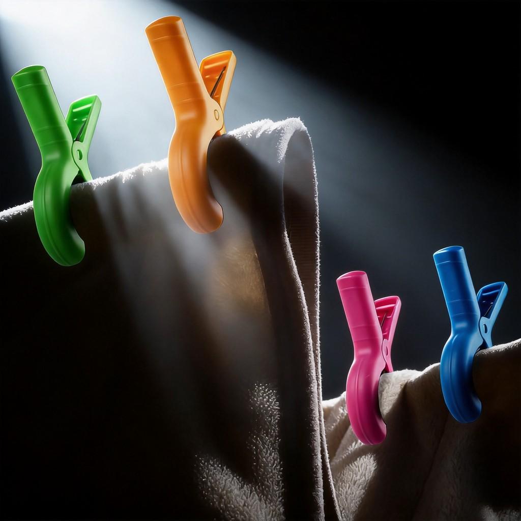 Plastic Clothes Drying Clips With Strong Grip For Home Laundry And Garment Fixing