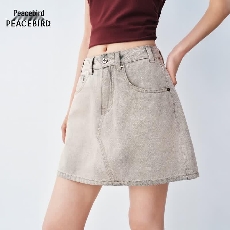 PEACEBIRD Women s High-Waist Skirt S