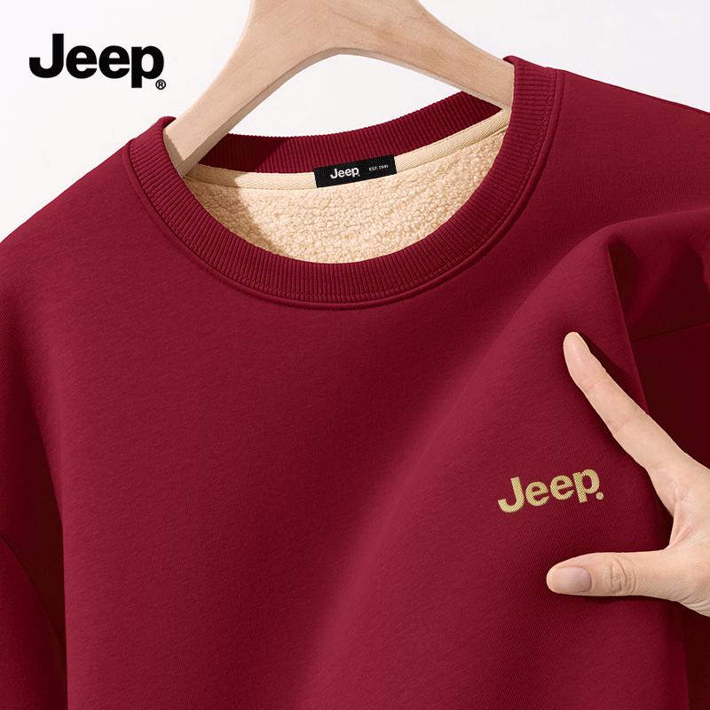 JEEP Men s Plush-Lined Winter Sweatshirt XL