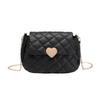 Heart-shaped Embroidered Bag G Women's Bag Women's Casual Versatile Mobile Phone Bag Diamond Shoulder Bag