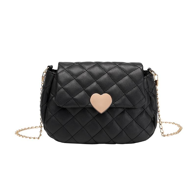 Heart-shaped Embroidered Bag G Women's Bag Women's Casual Versatile Mobile Phone Bag Diamond Shoulder Bag