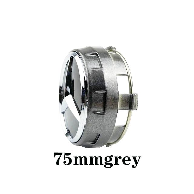 XX---4pcs 75mm Black Red Raised Car Wheel Center Caps for Mercedes Benz AMG Styling Caps A0004000900