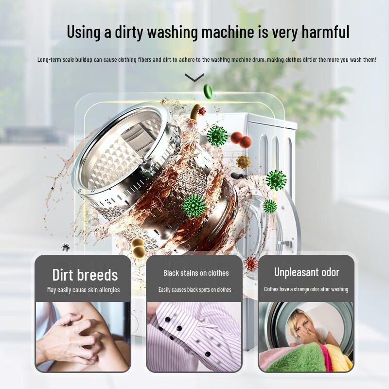 Qianjiejing 7-in-1 Washing Machine Cleaner (3 X 250ml)