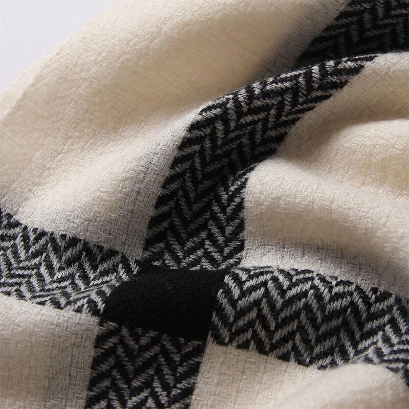 G·TENNA Women's V-Pattern Sequin Wool Scarf