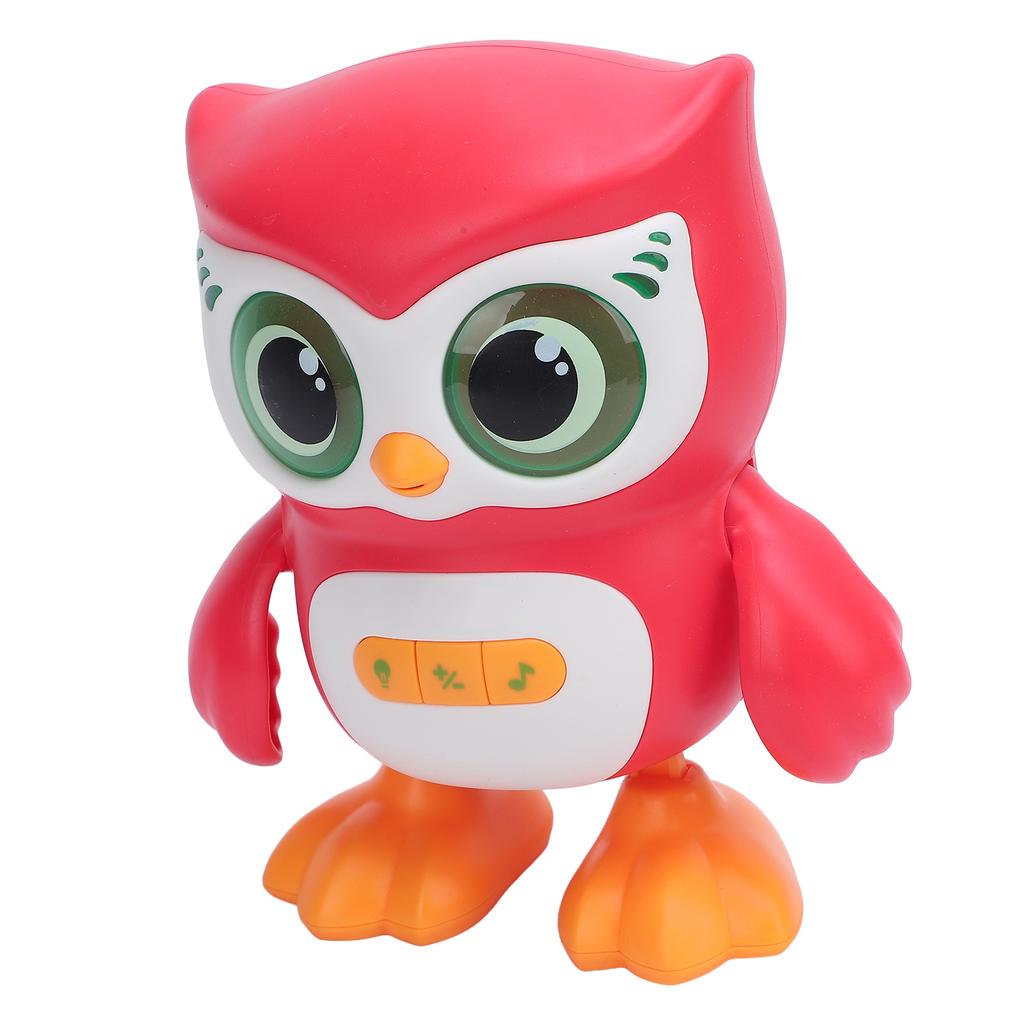 Jucărie Bufniță Electronică Inteligentă Dansatoare Cântătoare Educativă Drăguță Jucărie Bufniță pentru Bebeluși Roșu